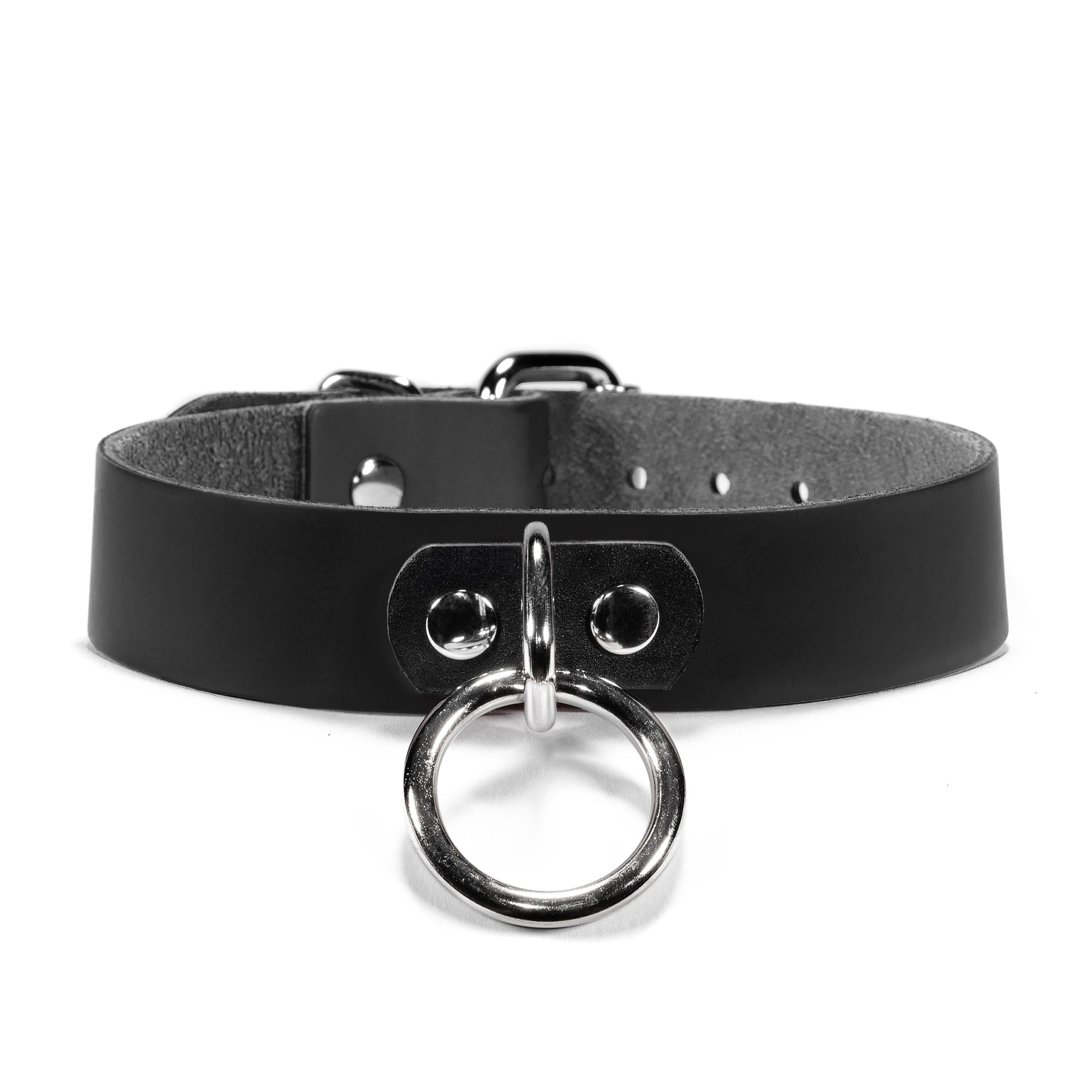 Extonic Coller Clara Handmade Exotic Center O-ring Collar - Oddo Leather
