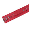 Berlin Red Leather Bondage Waist Belt Detail