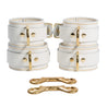 Goldie Luxury White Leather Bondage Complete Kit