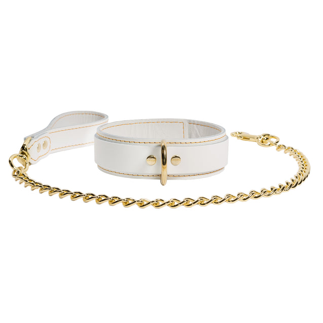Goldie Luxury White Leather Bondage Complete Kit