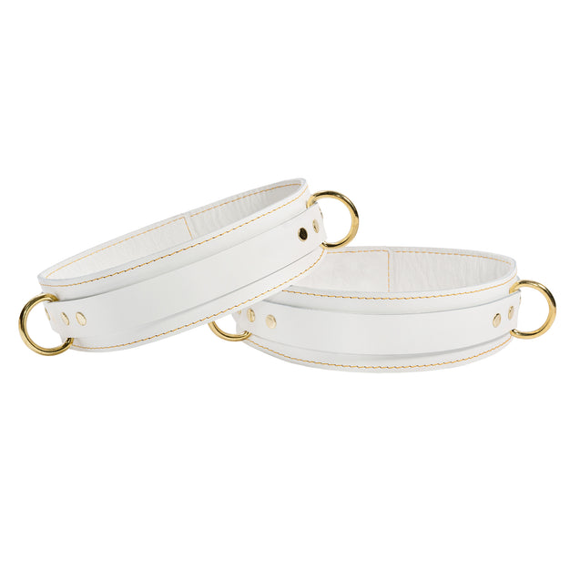 Goldie Luxury White Leather Bondage Complete Kit