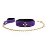 Athena Special Edition Suede Submissive Collar and Leash 1.5"