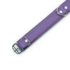 Berlin Small Leather Bondage Collar Purple Detail