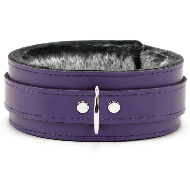 Berlin Luxury Bondage Collar Purple