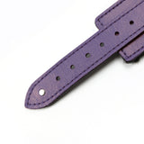 Berlin BDSM Leather Thigh Cuffs Detail Purple
