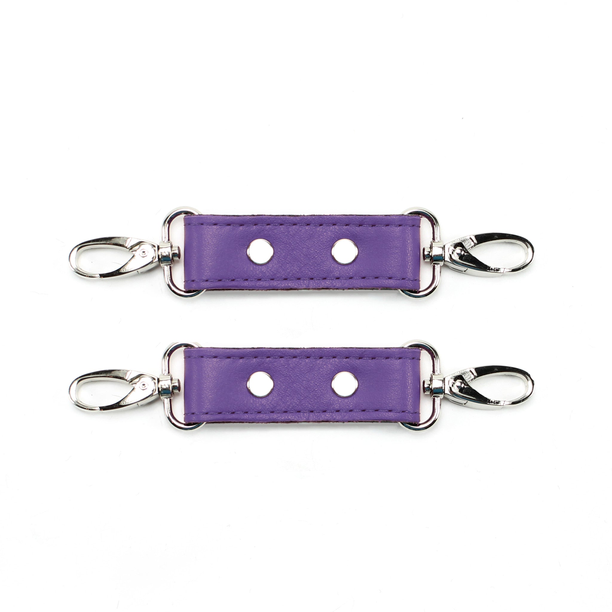Berlin Leather Bondage Cuff Connectors Purple