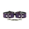 Kathleen Luxury Leather Bondage Cuffs Purple