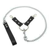 Berlin BDSM Chain Lead Hogtie Black Leather