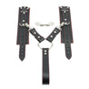 Mandrake BDSM Cuffs + Handle Hogtie Red