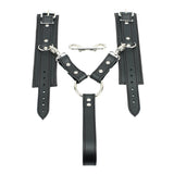 Mandrake BDSM Cuffs + Handle Hogtie Black
