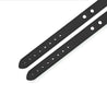 back of 1-inch wide black padded leather liner