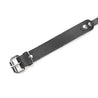 BDSM Ball Gag Detail Black Leather Grey Stitching
