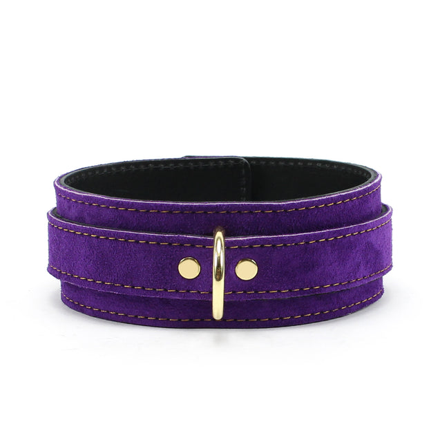 Athena Special Edition Purple Suede Submissive Collar 