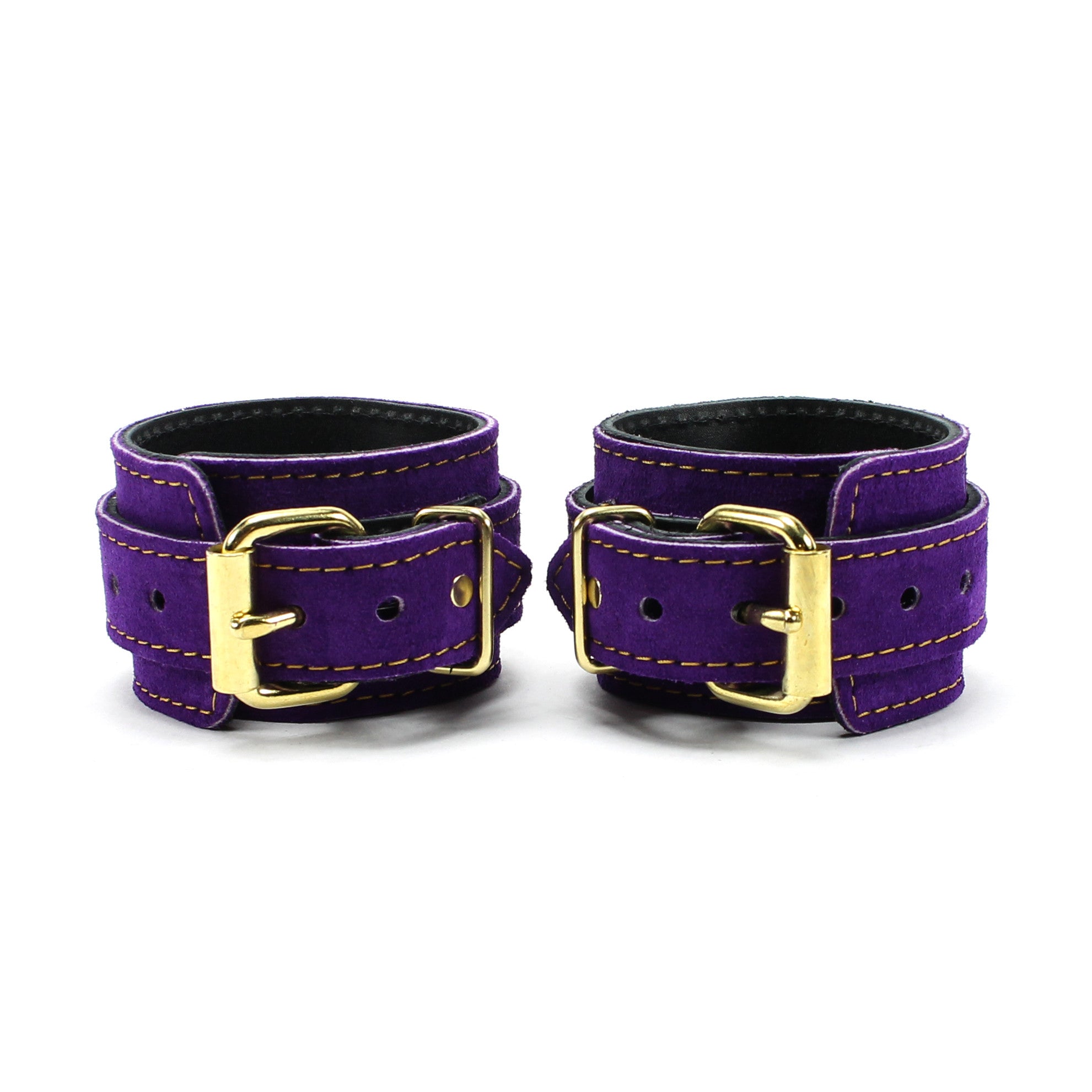 Athena Special Edition Purple Suede BDSM Cuffs