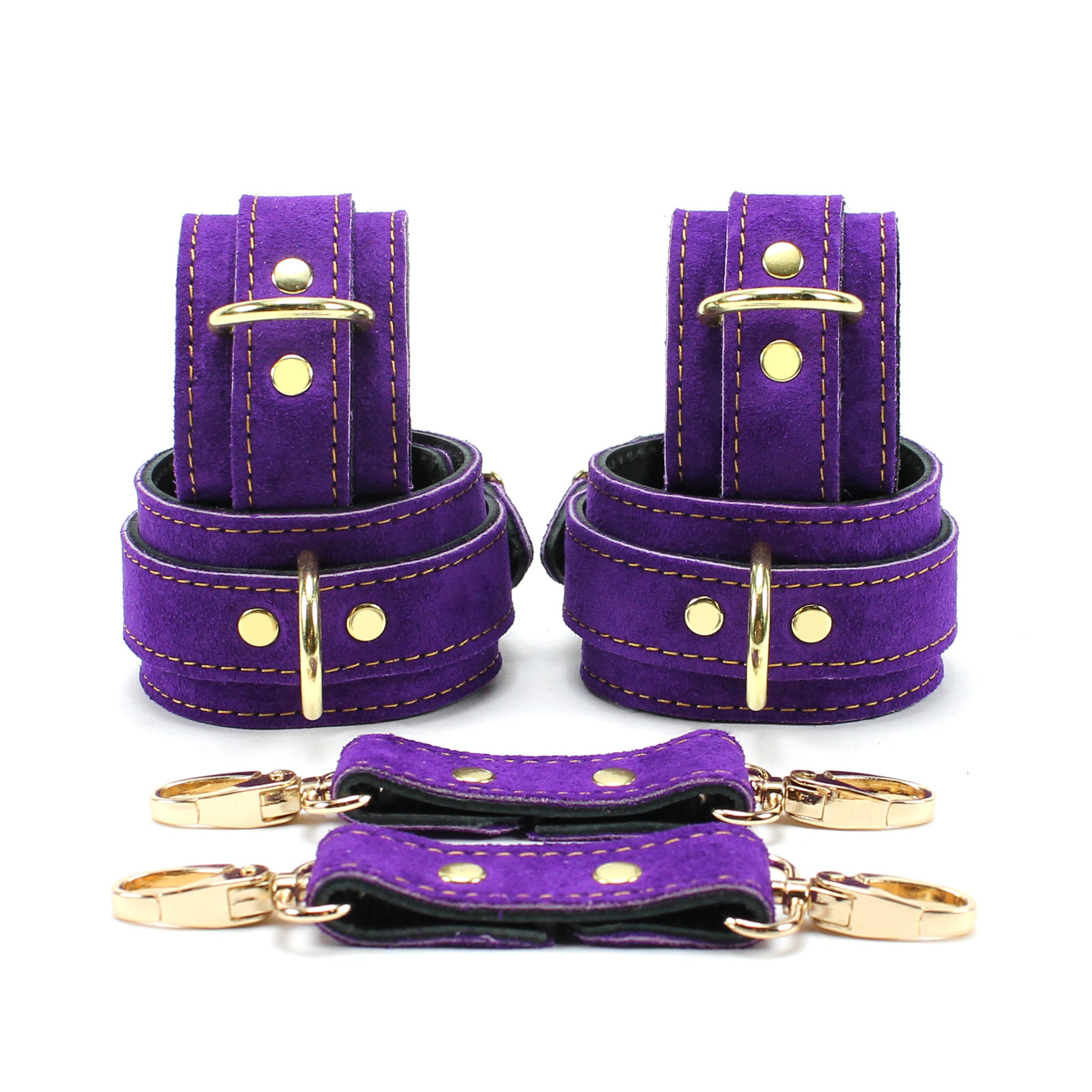 Athena Luxury Purple Suede BDSM Set Special Edition