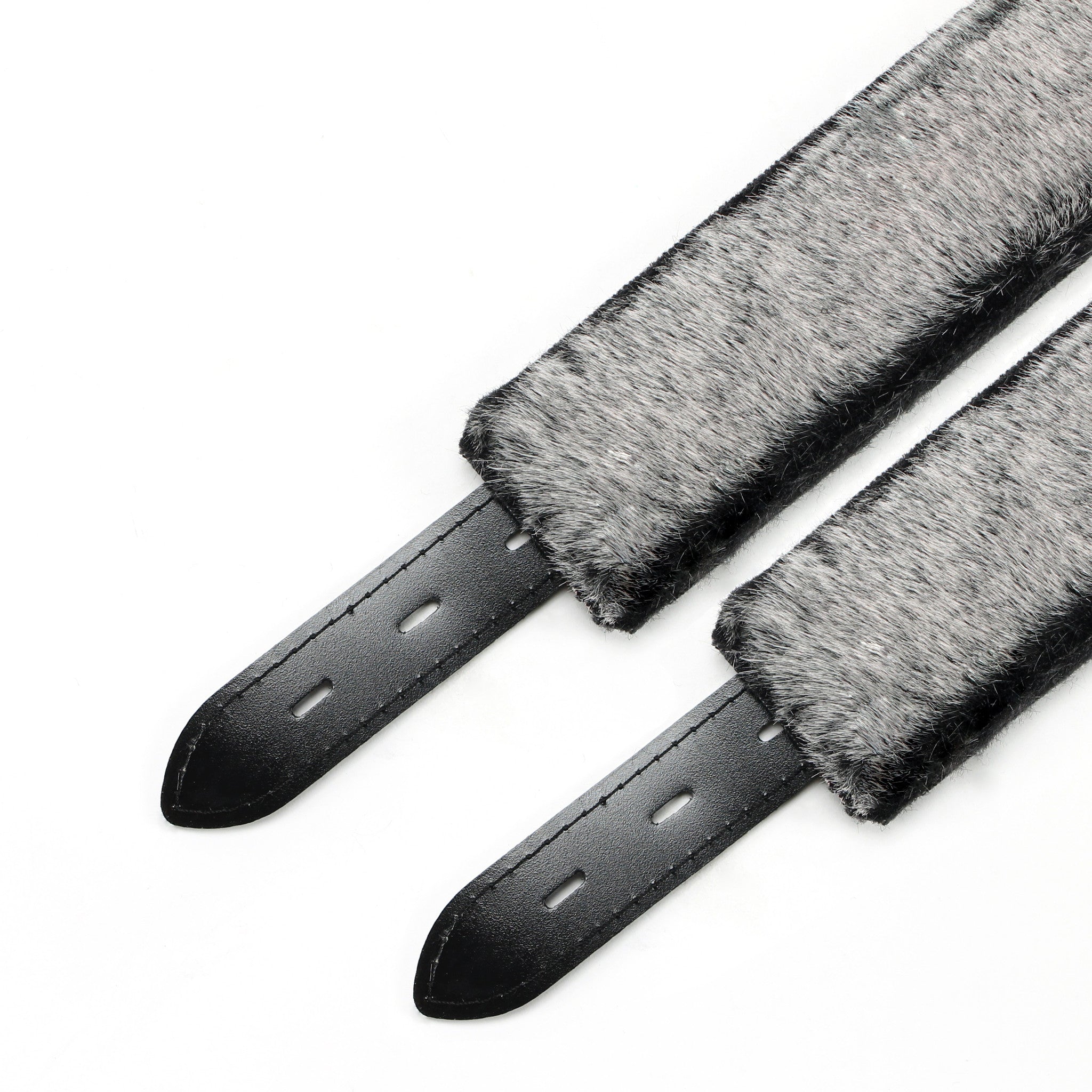 High-end lockable vegan faux fur lining bondage cuffs