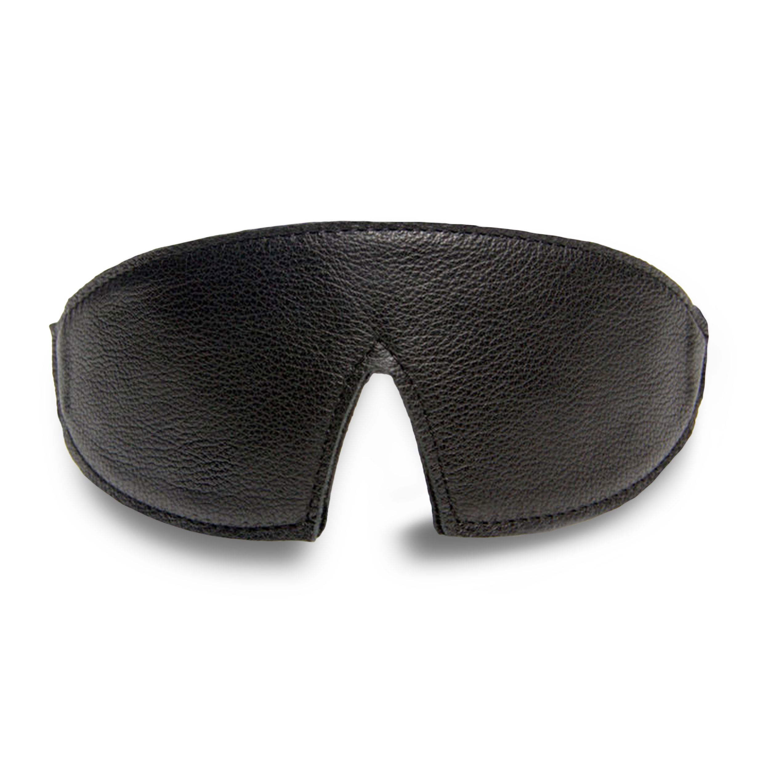 Luxury Leather Bondage Blindfold Black