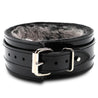 Roma Vegan Leather Faux Fur-Lined BDSM Collar