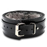Roma Vegan Leather Faux Fur-Lined BDSM Collar