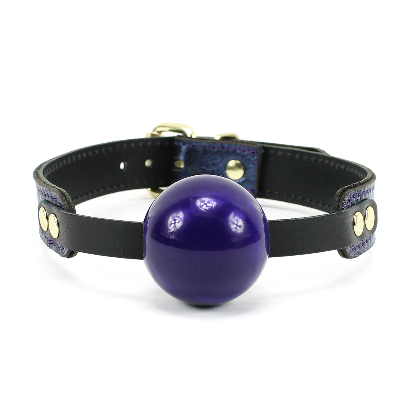 Sonya Luxury Sapphire Leather Ball Gag Special Edition | ODDO Leather –  Oddo Leather