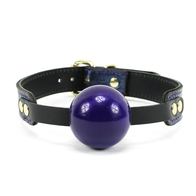 Sonya Luxury Sapphire Leather Ball Gag Special Edition