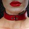 Kathleen Luxury BDSM Collar Leather on Model