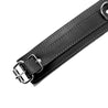 Luxury Padded Lambskin Leather BDSM Collar Grey  Details