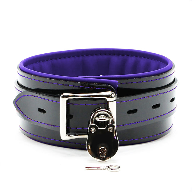 Roma Luxury Padded Vegan Leather Bondage Collar