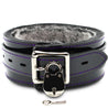 Roma Vegan Leather Faux Fur-Lined BDSM Collar