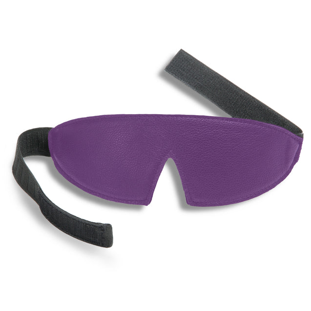 Purple Leather BDSM Eye Mask