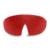 Luxury Leather Bondage Blindfold Red