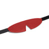 Red Leather BDSM Eye Mask with Velcro Closure