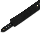 Luxury Nickel-Free BDSM Collar with Solid Brass Hardware Black Inner Liner