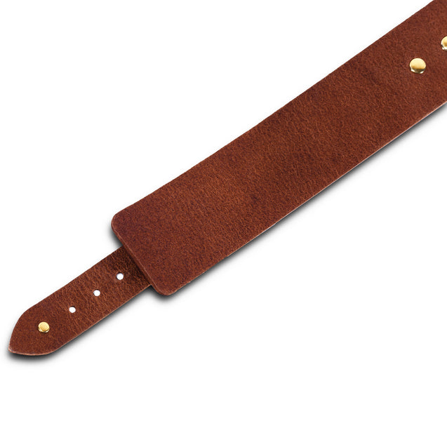 Nickel-Free Buffalo Leather Submissive Collar Interior detail